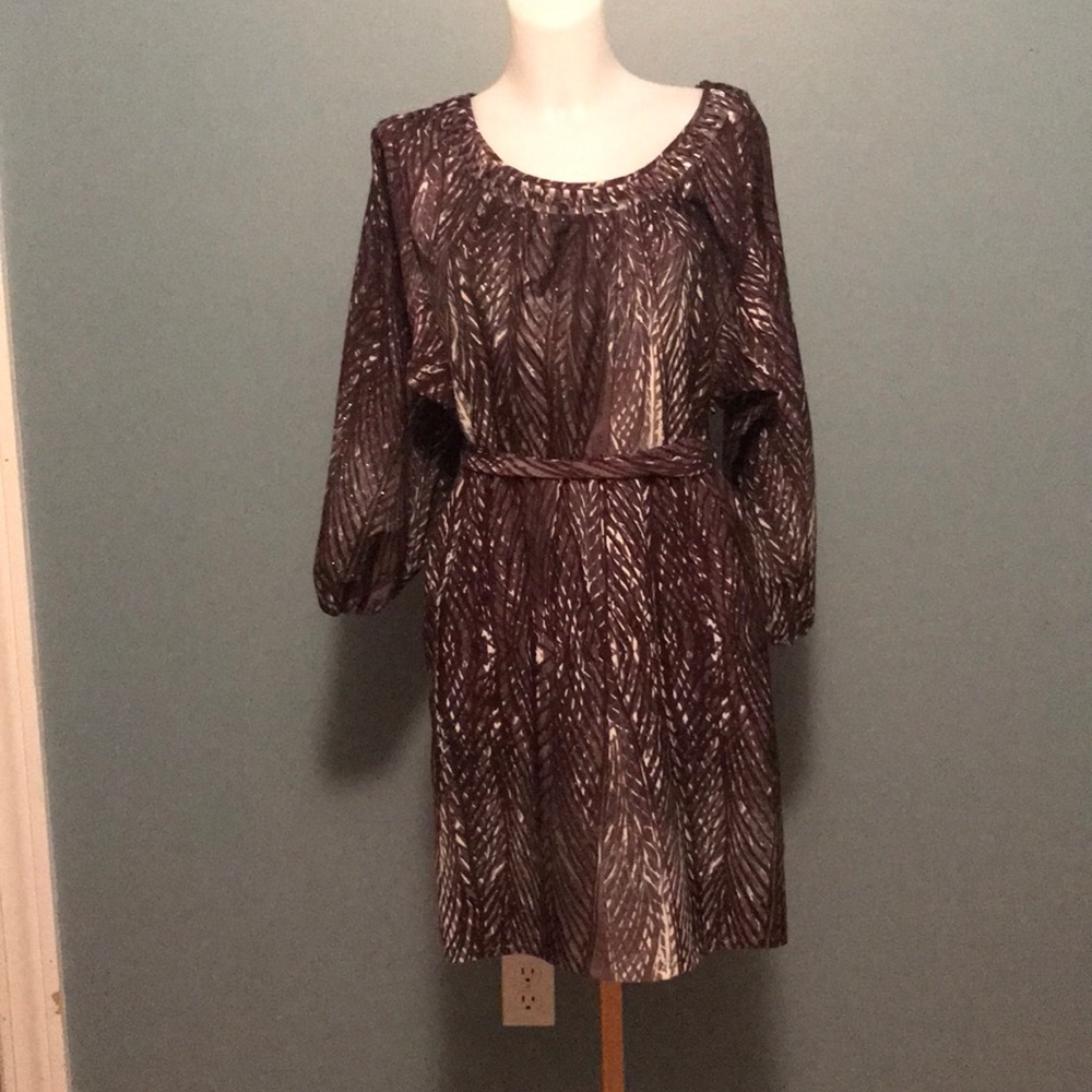 5|48 Purple Feather Like Dress